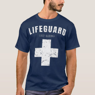Funny Life Guard Design für Strand und Pool T-Shirt