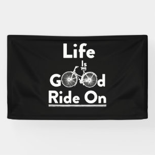 Funny Life Gute Fahrt auf dem Bike Kreuzfahrer Banner