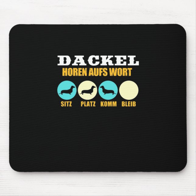 Funny Life mit Dackel Hund Mousepad (Vorne)
