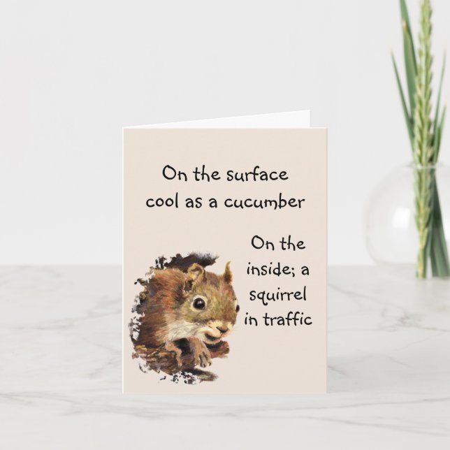 Funny Life Quote Surface Cool Insider Eichhörnchen (Vorderseite)
