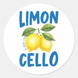 Funny Limoncello La Dolce Vita Runder Aufkleber
