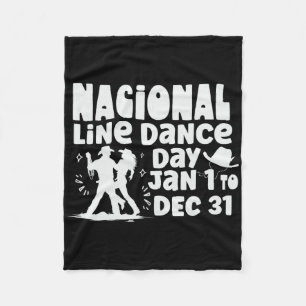 Funny Line Dance Shirt Line Tänzer Quote Line Danc Fleecedecke