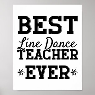 Funny Line Dance Shirt Line Tänzer Quote Line Danc Poster