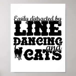 Funny Line Dance Shirt Line Tänzer Quote Line Danc Poster