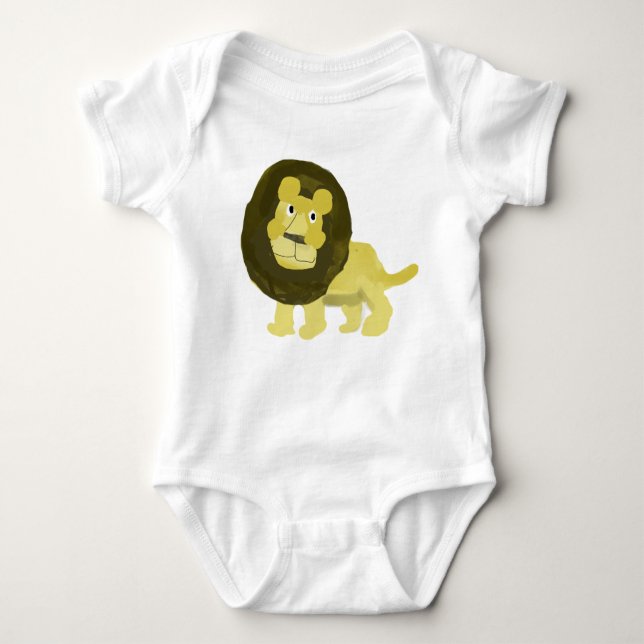 Funny Lion Baby Strampler (Vorderseite)