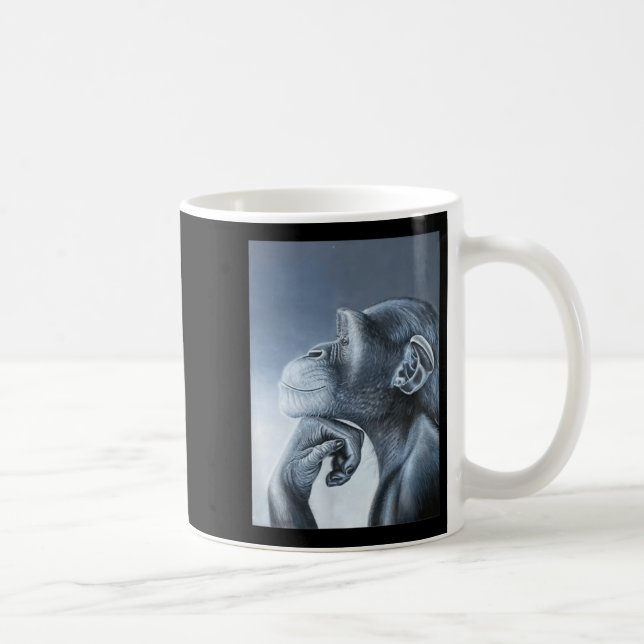 Funny Lion Monkey Meme Ragebait Meme Brainrot Gene Kaffeetasse (Rechts)