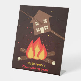 Funny Literal Housewarming Party Sockelschild