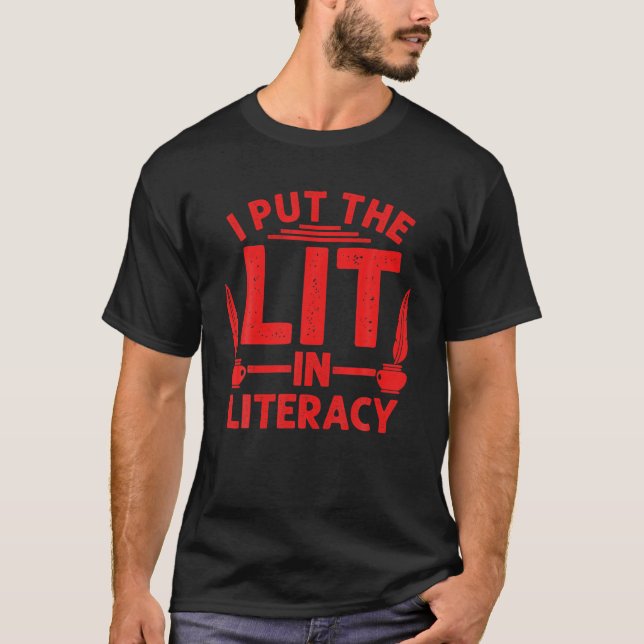 Funny Literatur Coach Design für Männer Frauen Les T-Shirt (Vorderseite)