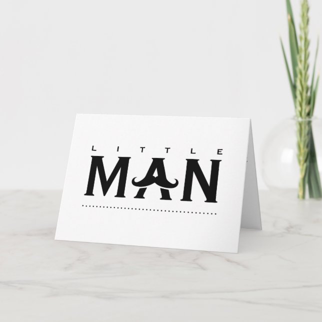 Funny Litman Newborn Baby Herzlichen Glückwunsch Karte (Vorderseite)
