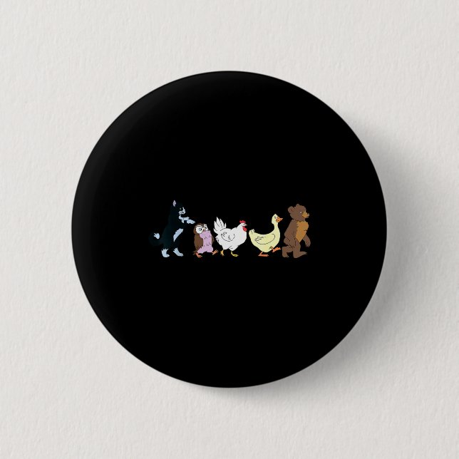 Funny Little Bear Birthday Graphic Y2k Bears Lover Button (Vorderseite)