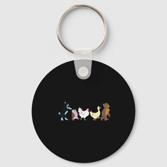 Funny Little Bear Birthday Graphic Y2k Bears Lover Schlüsselanhänger (Vorderseite)
