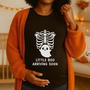 Funny Little Boo Ankunft bald Mutterschafts Hallow T-Shirt