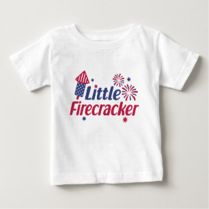 Funny Little Firecracker Fireworks Amerikanische U Baby T-shirt