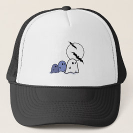 Funny Little Ghosts. Halloween Truckerkappe