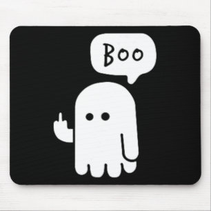 Funny Little Middle Fingers Niedlich Ghost Boojee Mousepad