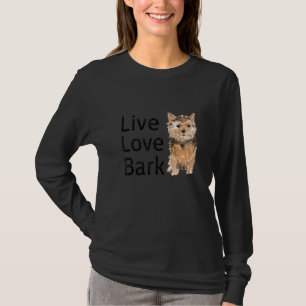 Funny Live Liebe Bark Yorkshire Terrier Dog and Pu T-Shirt
