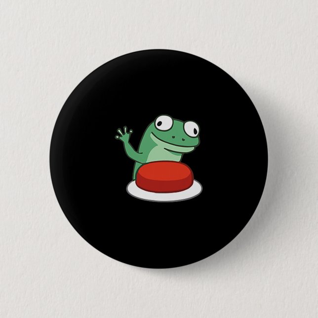 Funny Lizard Button Meme (Vorderseite)