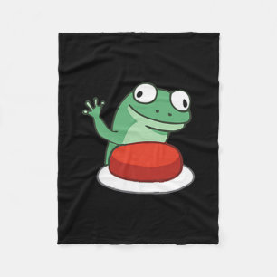 Funny Lizard Button Meme T - Shirt.png Fleecedecke