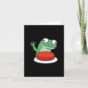 Funny Lizard Button Meme T - Shirt.png Karte