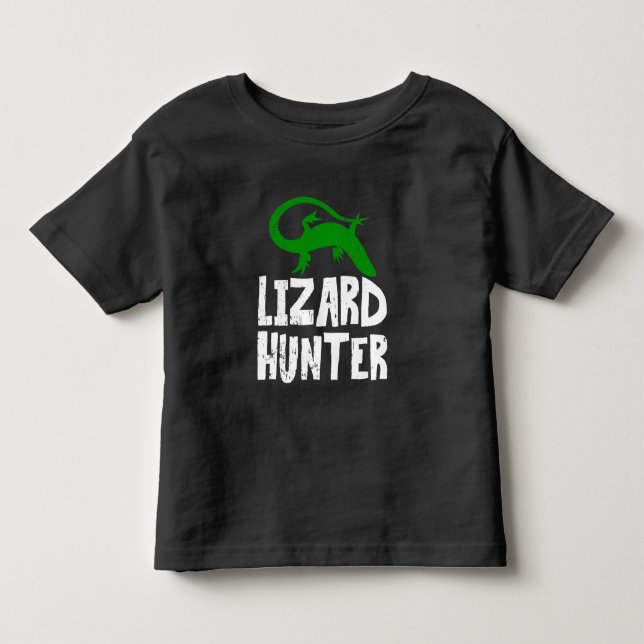Funny Lizard Hunter Reptilienliebhaber Kind Kleinkind T-shirt (Vorderseite)