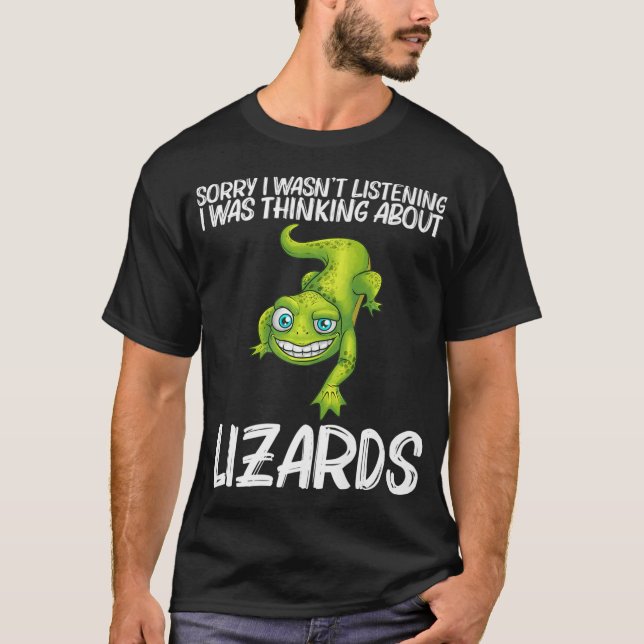 Funny Lizard Lover Design für Männer Frauen Reptil T-Shirt (Vorderseite)