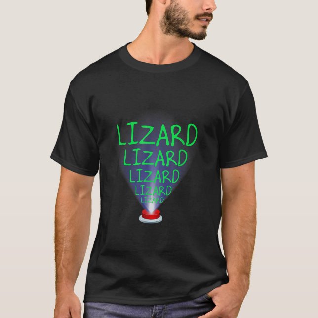 Funny Lizard Trending Meme T-Shirt (Vorderseite)