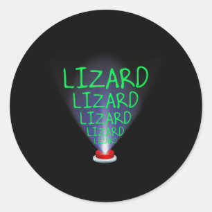 Funny Lizard Trending Meme T - Shirt.png Runder Aufkleber