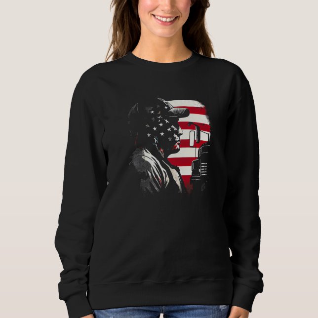 Funny LKW American Big Rigs Diesel Truck Driv Sweatshirt (Vorderseite)