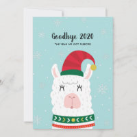 Funny Llama Covid Weihnachten Neue Jahre Custom Fo