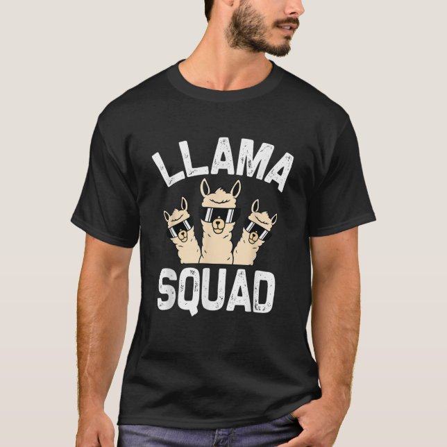 Funny Llama Design Männer Frauen Niedlich Llama Al T-Shirt (Vorderseite)