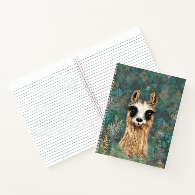 Funny Llama Notebook Notizbuch (Innenseite)