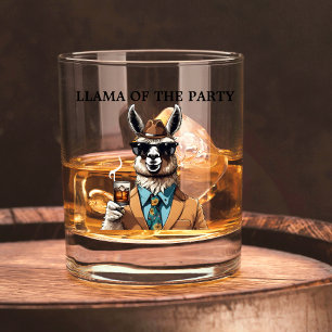 Funny Llama Pun Life des Party Cool Whiskyglas