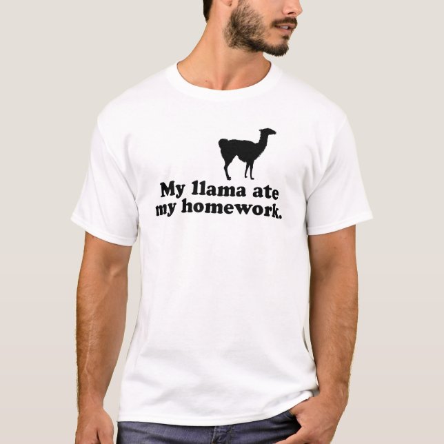 Funny Llama T-Shirt (Vorderseite)