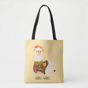 Funny Llama Türkei Erntedank Tasche
