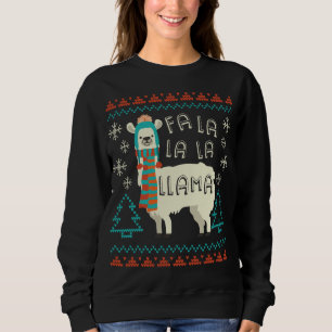 Funny Llama Weihnachts-Sweater Stil Alpaca Lover G Sweatshirt