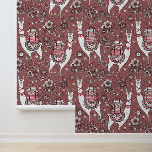 Funny Llamas Pattern Tapete