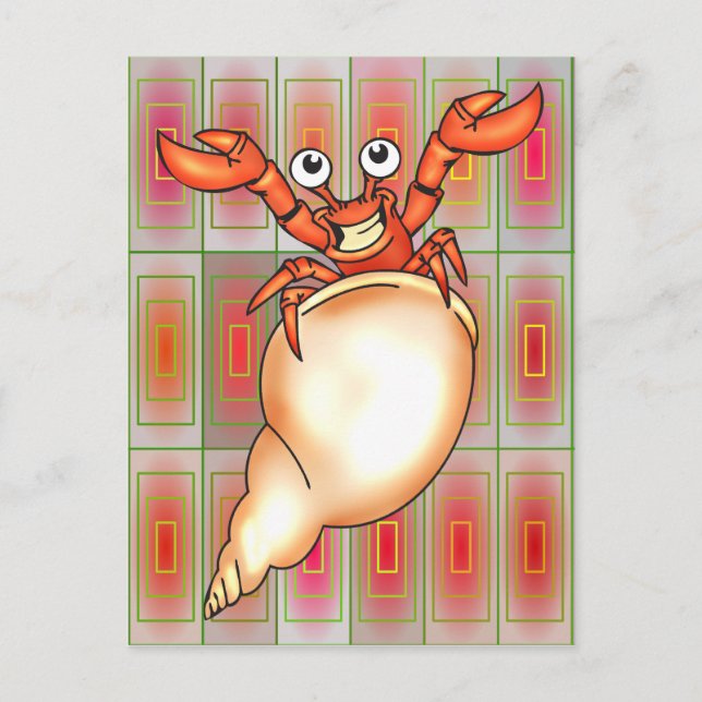 Funny Lobster Postkarte (Vorderseite)