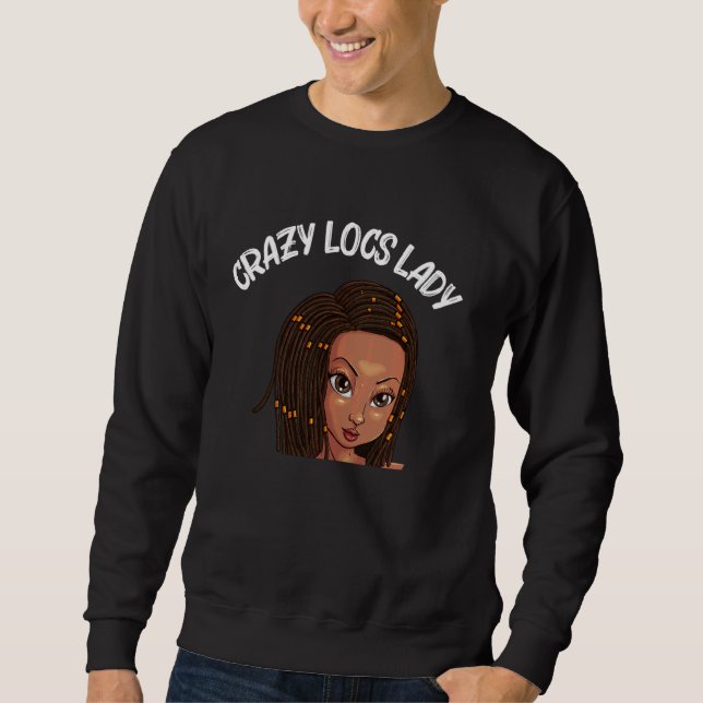 Funny Locations for Women Mama Dreadlock Braid Hai Sweatshirt (Vorderseite)