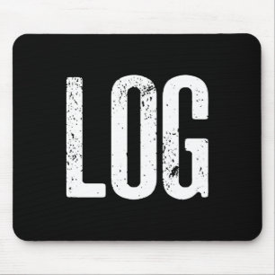 Funny Log Halloween Beaver Log Meme Mousepad