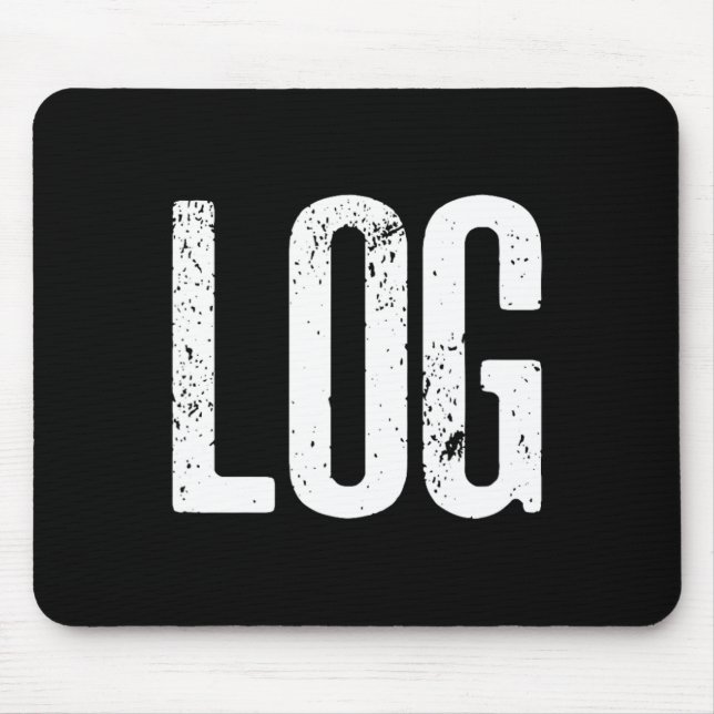 Funny Log Halloween Beaver Log Meme Mousepad (Vorne)