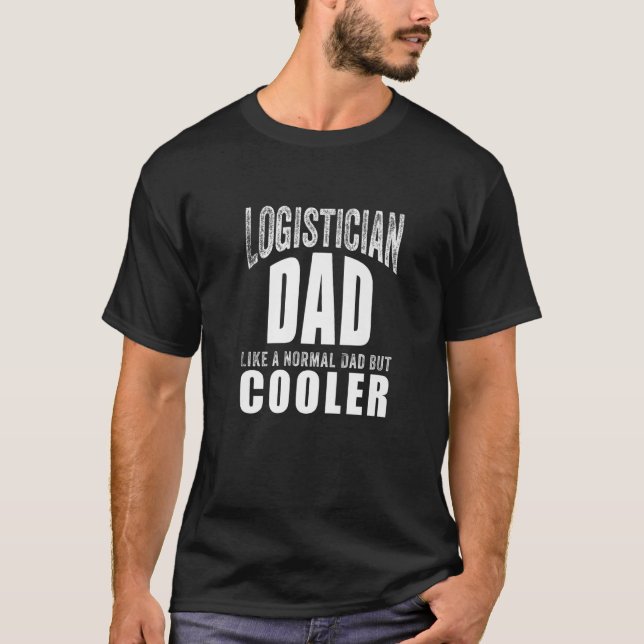 Funny Logistiker Art für Vater Pater Officer Logis T-Shirt (Vorderseite)