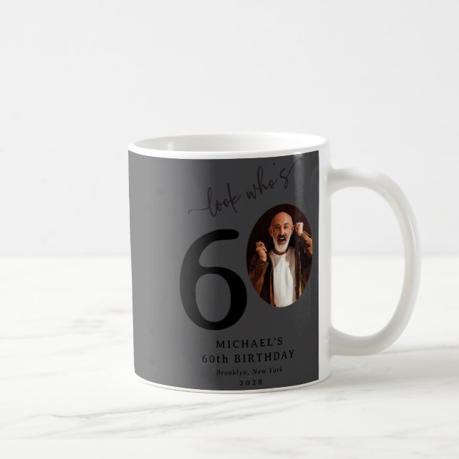 Funny Look Whos 60 Stylish 60th Birthday  Kaffeetasse (Rechts)