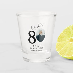 Funny 'Look Who's 80' Stilvolle 80. Geburtstag Schnapsglas
