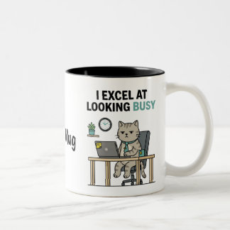 Funny Looking Busy Personalized Work Mug Zweifarbige Tasse