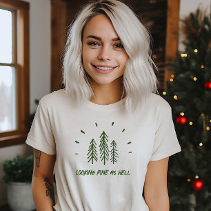 Funny Looking Pine Trees Holiday Weihnachtspuff T-Shirt