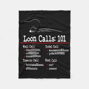 Funny - Loon Calls - Common Loon - Loon Calls 101 Fleecedecke