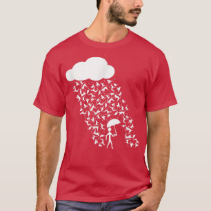 Funny Lousy Day Rainy Day Raining Katzen und Hunde T-Shirt