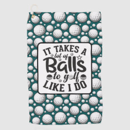 Funny Lousy Golfer Black und White Golfhandtuch