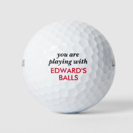 Funny Love Ball Zitat mit Personalisiertem Namen