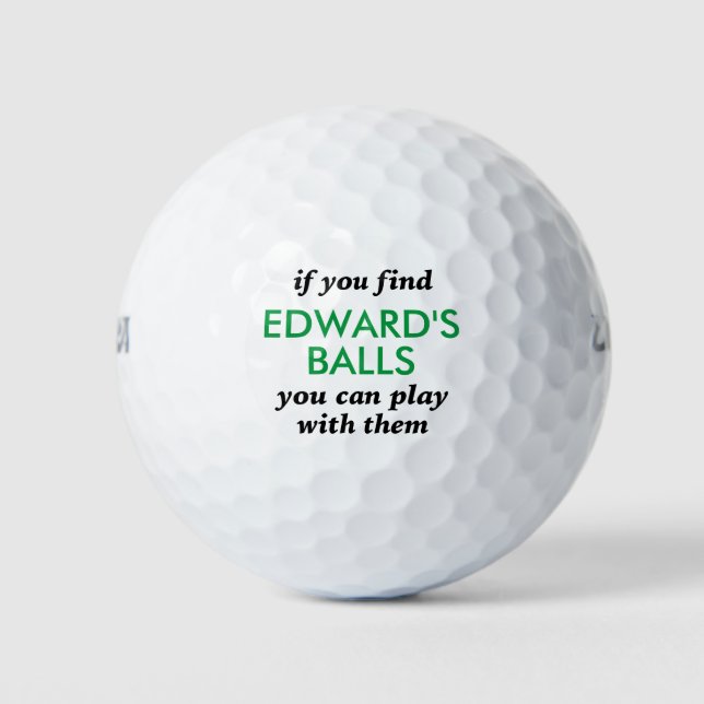 Funny Love Ball Zitat Personalisiert (Vorderseite)